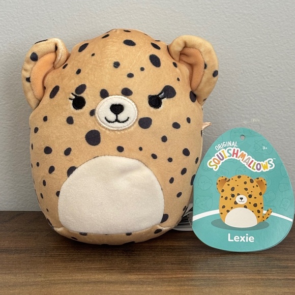 NWT Squishmallows 2017 LEXIE the Leopard S5 #83 NEW 5" Plush Stuffed Animal Zoo - Picture 1 of 12